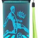 Lightzz Soccer Water Bottle with 3D Glowing Light Up, 14 OZ Tritan BPA Free Kids Water Bottle, Creative Ideal Travel Soccer Cup Gift for Boys 8-12 Child Holiday Camping Picnic