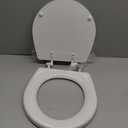 BEMIS TC50TTA MARINE Toilet Seat, Small Toilet Seat Made for Boats and RVs, Durable Wood, White