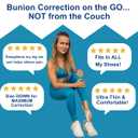 Bunion Corrector for Women Big Toe, Men Too  Ultra-Thin Separator Sock for Bunions. Correction & Pain Relief While You Walk. Splint That Fits in Dress Shoes, Sneakers & Boots. Med-Right