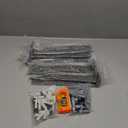 Heavy Duty Shelf Brackets, Floating Shelf Bracket 8 inch 6 Pack L Brackets for Shelves Black Metal Support Bracket for DIY Decorative with Screws