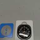 LETOID 3 in 1 Metal Case for Samsung Galaxy Watch Ultra/Ultra 2 Screen Protector 47mm, Stainless Steel Protective Bumper Face, Hard PC Back Cover and 9H Tempered Glass Film for 7 Ultra & 8 Ultra (Black/Orange)