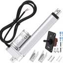 RVMARINEPAT 12V Linear Actuator High Speed 14mm/s Linear Motion Actuator 220lb/1000N Electric Actuator 12 Volt IP54 Waterproof Linear Actuator 6 inch with Switch