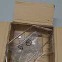 Corner Sink Organizer, Silver Stainless Steel Sponge Holder with Towel Bar, Self-Adhesive Kitchen Storage Rack