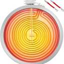 𝟮𝟬𝟮𝟲 𝙐𝙥𝙜𝙧𝙖𝙙𝙚𝙙 DG47-00064A DG47-00056A 12 Inch Sam-sung Dual Radiant Heater Element Replacement by puxyblue for Stove Range Electric Range Replace AP5986691 EAP11729066 PS11729066