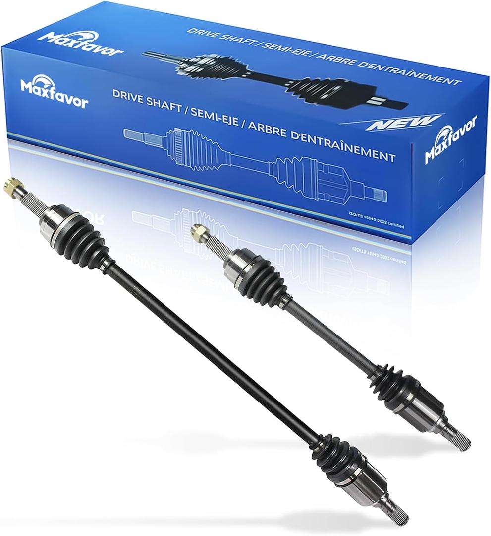 Maxfavor FWD CV Axle fit for 2012 2013 2014 2015 2016 2017 2018 Nissan Versa/Versa Note, 1.6 S S SL S Plus SR SV 1.6L L4, Manual Trans, CV Axle Shaft Assembly Front Left Right Side