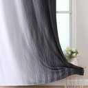 Estelar Textiler Full Room Darkening Blackout Curtains 72 Inch Length 2 Panels Set, Ombre Greyish White and Black Thermal Insulated Full Light Blocking Grommet Blackout Drapes for Bedroom, 52Wx72L