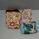 Leekalos Reusable Washable Dog Diapers Female (3 Pack) - Highly Absorbent Doggie Diapers - Size Adjustable Puppy Diapers for Dog Period Panties (Large, Flora)
