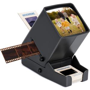 35mm Slide Viewer, Film Negative and Slide Viewer with 3X Magnification and LED Lighted Illuminated Viewing, USB Powered