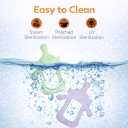 Baby Silicone Teething Ring Teether Gift Set for Boys and Girls Over 3 Months Soothes Gums Fits Small Hands Ergonomic Design Set of 4 Toys Ideal Gift Box BPA Free