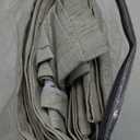 H.VERSAILTEX Linen 100% Blackout Curtains for Bedroom Full Light Blocking Curtains, Textured Window Curtain for Living Room 84 inch Grommet, Energy Efficient Curtains White Liner(2 Panels, Natural)