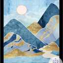 Black Picture Frame, 11x14 Picture Frame for Photo Poster Canvas Certificate Document Display Horizontally or Vertically High Transparent Wall Gallery(Size 11 x 14 inches)