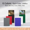 600PCS Card Sleeves for Collectable Gaming Cards, Matte Card Protectors Sleeves for Baseball Cards, Game Cards and Trading Cards (5 Colors)