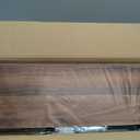 INHABIT UNION Walnut Floating Shelves for Wall, 24 in Wall Mounted Shelves Perfect for Bedroom, Bathroom, Living Room and Kitchen Decoration Storage, Set of 2