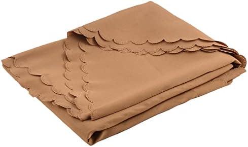 Ruilogod Polyester Fibre Round Shaped Hotel Home Tablecloth Table Cover 2.2M Diameter Dark Yellow (id: 835 9fb 08a 61e 276
