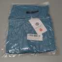 MEROKEETY 3/4 Length Sleeve Womens Tunic Tops Summer Dressy Casual Pleated Loose Fit Shirt Blouses (S)