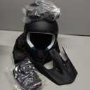 Youth Dirt Bike Helmet DOT Certified - Full Face Motorcycle Helmet for Off-Road, ATV, Street Riding, Includes Adjustable Goggles & Protective Gloves XL