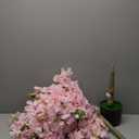 OUSHENG Artificial Cherry Blossom Tree, Fake Plants Indoor Decor, Faux Pink Sakura Flowers for Living Room Home House Entryway Bedroom Office Inside Decorations, 4FT