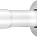 AmazerBath Spring Tension Shower Curtain Rod, 31-46.5 Inches Heavy Duty Tension Rod Rust Proof Bathroom Curtain Rod, Adjustable No Drill Easy Segmented Installation, White