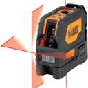Klein Tools 93LCLS Self-Leveling Class II ( 1mW) Laser Level with Bright Red Cross Lines and Plumb Spot, Magnetic and Ceiling Clamp Mounting
