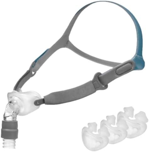 3B Medical Rio II Nasal Pillow Mask Starter Pack (Small, Medium, Large), Clear