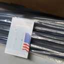 Anovo Flag Pole for Outside House - Stainless Steel 5 FT Flag Poles Kit with1 Inch Metal 360 Rotating Rustproof Flag Pole Rings for Outside House Porch 3x5 Flag Without Holder (5 FT-Black)