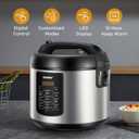 COMFEE' Rice Cooker 10 cup Uncooked/20 cup Cooked, Rice Maker, Steamer, Saute, Steamer and Warmer, 5.2 QT Large Capacity, Brown Rice, Quinoa and Oatmeal, 8 One-Touch Programs