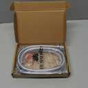 Shower Hose, 79 Inches Extra Long Stainless Steel Handheld Shower Head Hose with Brass Insert and Nut - Durable and Flexible(Chrome)