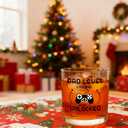 2 x New Dad Gifts, Dad Level Unlocked Whiskey Glass, Fathers Day Gift for New Father Men Husband Him from Wife Son, First Time Daddy Soon to Be Gifts, 10Oz (Transparent)