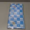 Fezava 6 Pack Blue and White Checkered Tablecloth, 54 X 108Inch Plastic Blue Gingham Table Cloth Disposable Spring Picnic Tablecloth Waterproof Table Cover for BBQ Picnic Barbecue Birthday Party