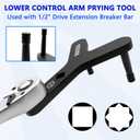 New Lower Control Arm Prying Tool, Suspension Specialty Bushing Tool, Lower Ball Joint Pry, Control Arm Tool Bushing Removal Tool Designed to Work with a 1/2" Drive Extension Breaker Bar