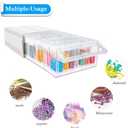 ARTDOT Storage Containers for Diamond Painting, 9 Pack Stackable Craft Storage Organizer 315 Slots Individual Containers for Diamond Art Beads Nail Pill Rhinestones Seed