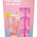 5 x  Fruit Shape Ice Straw Mold