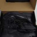RIELD Men's Military Tactical Work Boots Side Zipper Jungle Army Combat Boots, Black, 12 M US