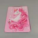 INFILAND Compatible with iPad A16 11th Generation 11 Inch 2025 Case, iPad Case 10th Generation 10.9 Inch, Glitter Cover with Sparkly Clear Back, Pencil Holder, for Kids Girls (Pink Unicorn Dream)