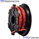 753-1156 0.095" 18ft Dual Trimmer Line Compatible with MTD 791-180120 753-1223 953-1156 753-1156 753-06707 49U1341L063 49U3578P953 Troy-Bilt TB252S TB22EC Small Bump Heads (6 Pack)
