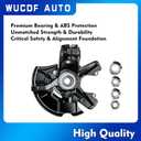 698-374 698-375 Front Right and Left Side Steering Knuckle & Wheel Bearing Hub Assembly For Volkswagen Beetle 1998-2010,for Golf 1999-2006 2010 Replaces#1J0407256AG 1J0407255AG