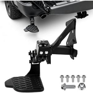82216597AC Rear Bed Step Retractable Rear Bumper Step Compatible with Dodge Ram 1500 2024 2025 2026, Tailgate Bed Step Rear Folding Step, Replaces 68582251AB 68582251AA 400 LBS Anti-Slip Heavy Duty