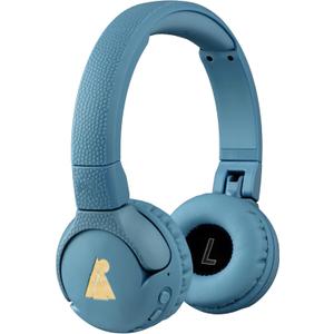 POGS Kids Bluetooth Wireless Headphones | The Gecko 2 | Foldable, Durable Headphones for Kids 3+ | Volume Limited 85 dB, Microphone | On-Ear | Wireless Music-Sharing Function (rBlue)