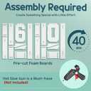 imprsv Marquee Numbers Large 60th-Birthday Decorations: 3ft Light Up Number 60 Birthday Decoration for Women Men Sixty Year Old Anniversary Party Decor Backdrop Cardboard Big Mosaic Number 60
