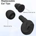 5 x Ear Plugs for Sleeping Noise Cancelling, Soft Reusable Earplugs for Sleep, Silicone Ear Plugs Noise Reduction for Block Snoring/Noise Sensitivity/Travel/Work/Focus - 5 Pairs Ear Tips in S/M/L