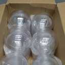 40 Set 4 Inch Clear Ornaments, Clear Plastic Fillable Christmas Ornaments Balls for Wedding Party Home Decor DIY Craft