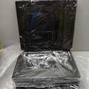 8 Pack Shoe Boxes Black Plastic Stackable, Large Shoe Storage Organizer,Drop Side Front Shoe Containers for Entryway,Sneaker Storage Fit up to US Size 13 for Men/Women(13x 10.6x 8.3)