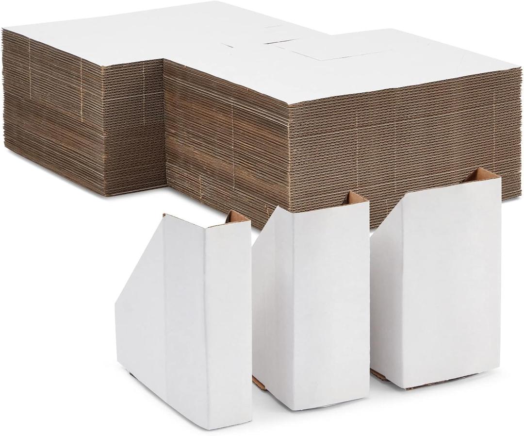 Bright Creations Picture Frame Corner Protectors - Adjustable Fit for Picture Moving Boxes - Durable Cardboard Corners for Packing Artwork - Artwork Protection for Moving Supplies - 2.5-5.5 cm, White