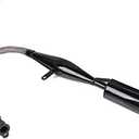 Flexible 2 Stroke Exhaust Muffler Silencer for 2 Stroke 49cc 60cc 66cc 80cc 100cc Motorized Bike Bicycle Engine Gas Motor Parts Black