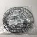 5 Pieces Christmas Metal Wreath Frame Ring Round DIY Macrame Floral Crafts Wire Wreath Form Christmas Decoration Door Craft (Deep Green, 12 Inch, 8 Inch)