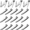 Bulk Nail Clippers with File - 50 Pack Multipack for Women & Men, Swing-Out Nail Cleaner, Mini Small Fingernail Clippers Attached Filer, Durable 2.36-Inch Clippers Bulk (50 Count)