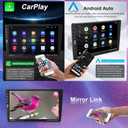 9 Inch Single DIN Car Stereo with Wireless Apple CarPlay Android Auto, Car Radio, 9" IPS Capacitance Touchscreen, Bluetooth 5.2, FM Receiver, Backup Camera,USB/Type-C, subwoofer, Apple Car Play