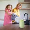 2 x Soap Foaming Dispenser Ceramic with Easy-to-Press Pump Hand Foam Dispenser for Shampoo Bathroom Kitchen 12 oz