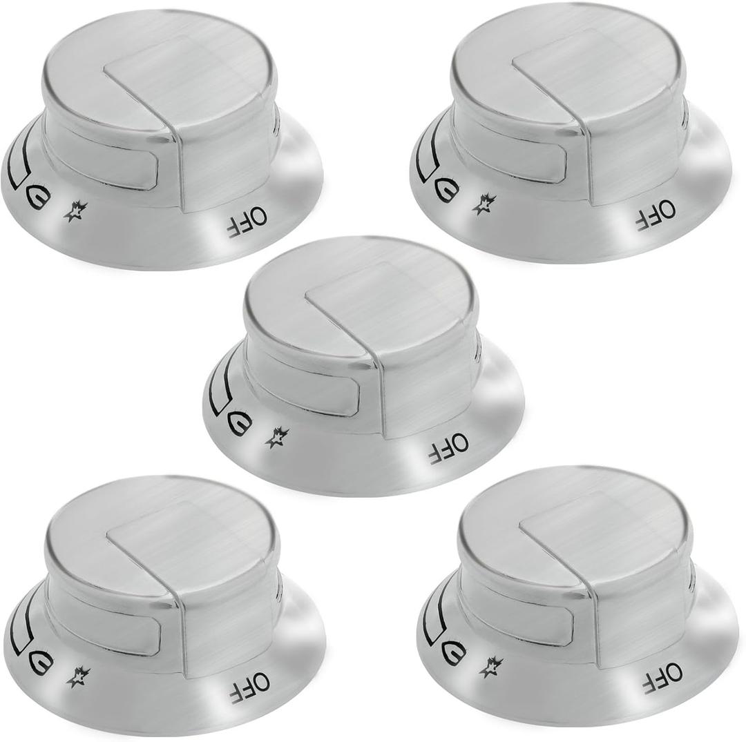 318569904 Cooktop Burner Control Knob Compatible with Electrolux Cooktop Knob 318569904,3514026,AP5809436,PS9495257,EAP9495257,PD00061227(5pcs)