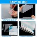EHWINE 10 Pack Acrylic Sign Holder 4x6, Double-Sided Stand up Table Top Sign Holders, Clear Acrylic Picture Frame Paper Holder Display Stand for Office Business Store Wedding Party